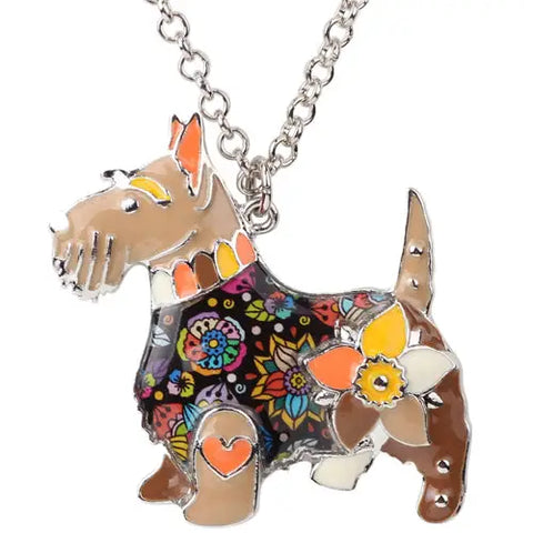 Scottish Terrier Multicolor Necklace