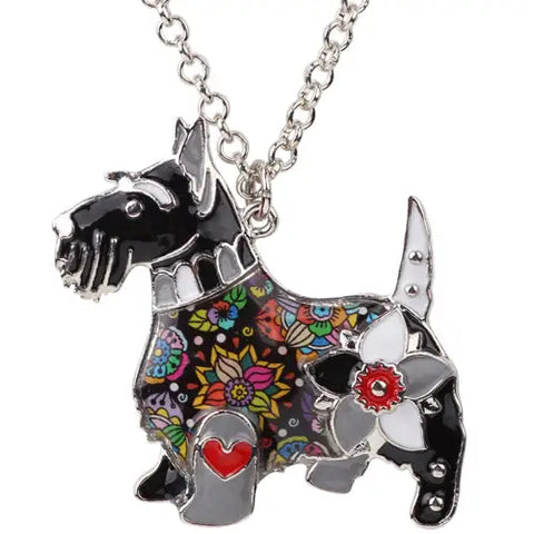 Scottish Terrier Multicolor Necklace