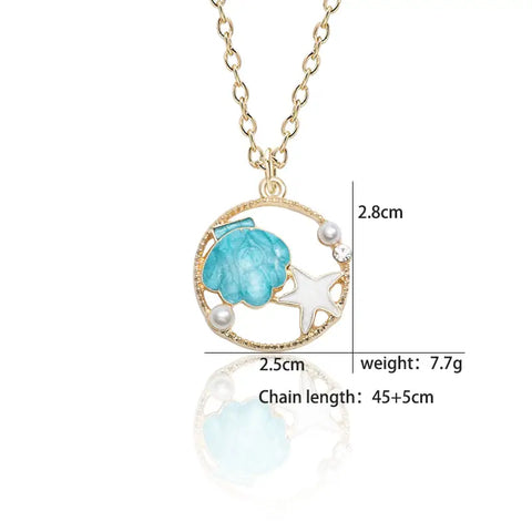 Seaside Enamel Necklace