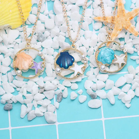 Seaside Enamel Necklace