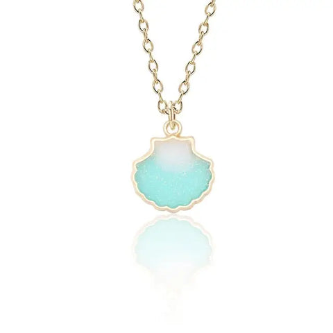 Shell Enamel Necklace