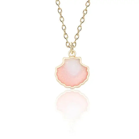 Shell Enamel Necklace