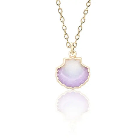 Shell Enamel Necklace