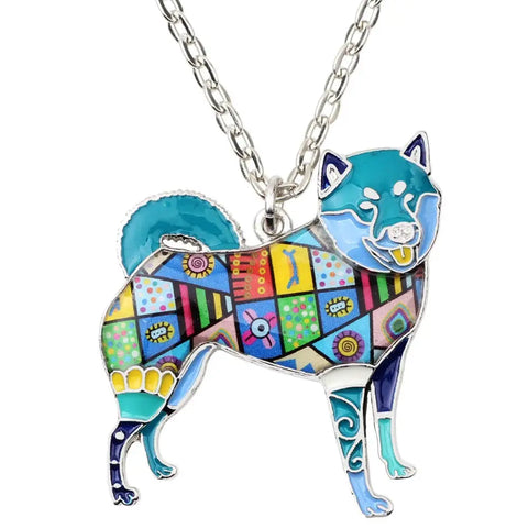 Shiba Inu Multicolor Necklace