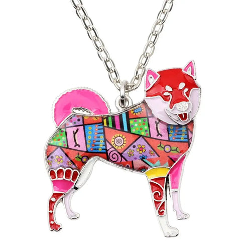 Shiba Inu Multicolor Necklace