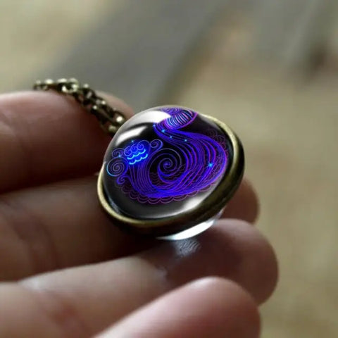 "Sign in a Bubble" Necklace