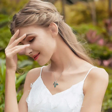 Silver Leaves Necklace