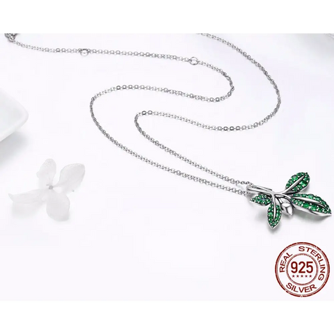 Silver Leaves Necklace