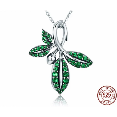 Silver Leaves Necklace