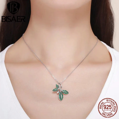 Silver Leaves Necklace