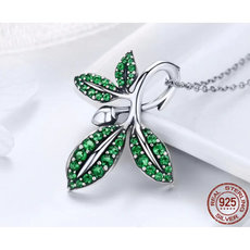 Silver Leaves Necklace