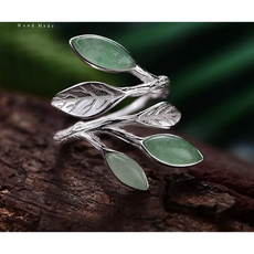 Silver Stone Open Ring