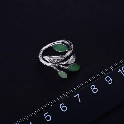 Silver Stone Open Ring