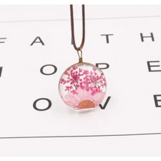 Simple Dried Ball Necklace