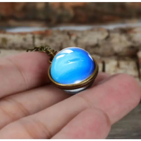 Sky Double Glass Necklace