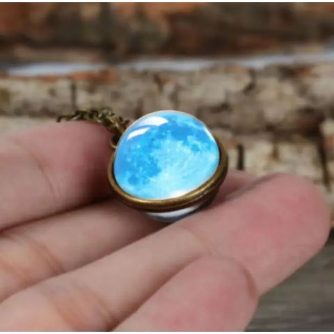 Sky Double Glass Necklace