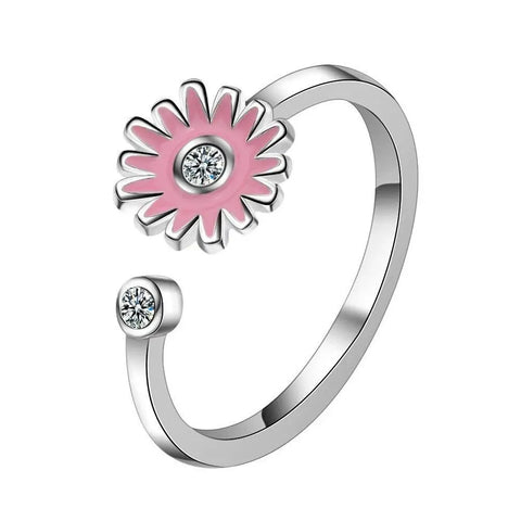 Small Flower Adjustable Ring