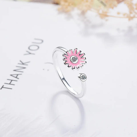 Small Flower Adjustable Ring