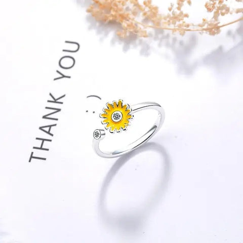 Small Flower Adjustable Ring