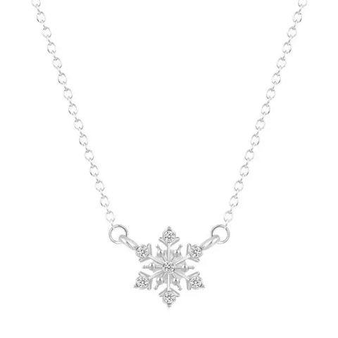 Snowflake Crystal Rhinestone Necklace