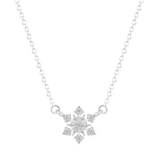Snowflake Crystal Rhinestone Necklace
