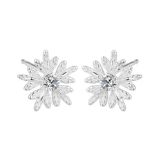 Snowflake Silver Earrings