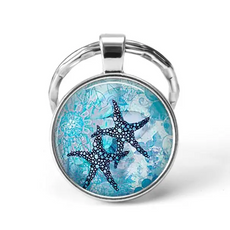 Starfish Animal Keychain