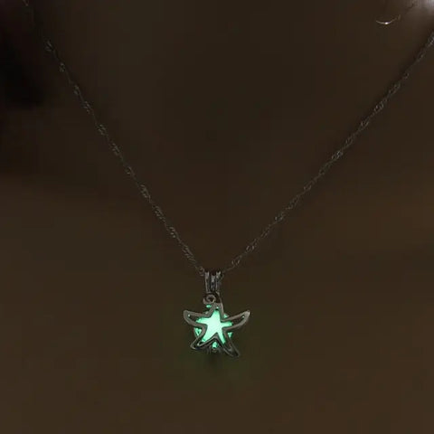 Starfish Glow in the Dark Necklace