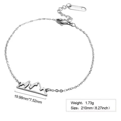 Steel Color Mountain Bracelet