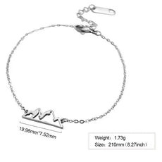 Steel Color Mountain Bracelet