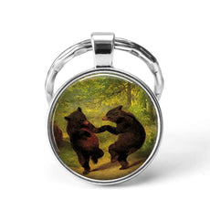 Sun Bear Animal Keychain