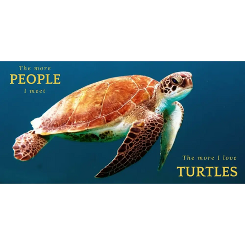 Accessories - "The More People I Meet" Turtle Beer Stein - 22 Oz