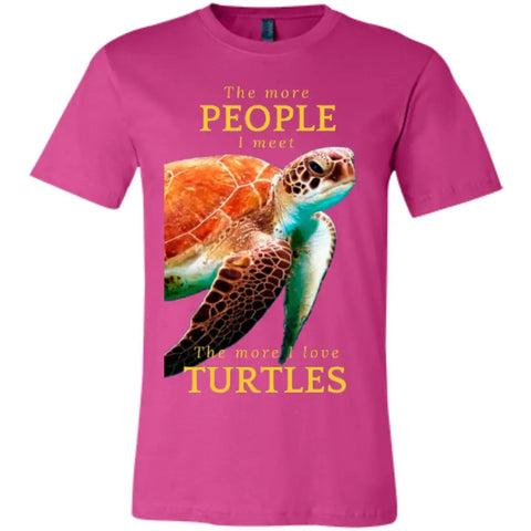 T-Shirts - "The More People I Meet" Unisex Turtle T-shirt (multiple Colors)