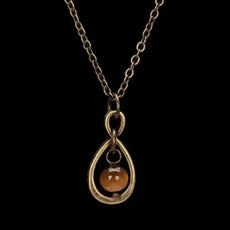 Tiger-Eye Infinity Necklace