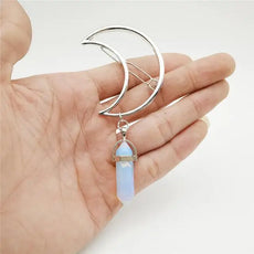 Translucent Crescent Moon Hair Clip