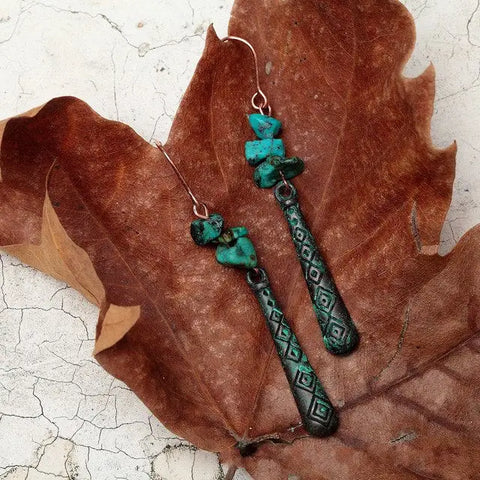 Turquoise  Stone Earrings