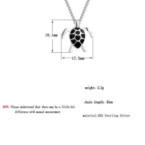 Turtle Silver Necklace