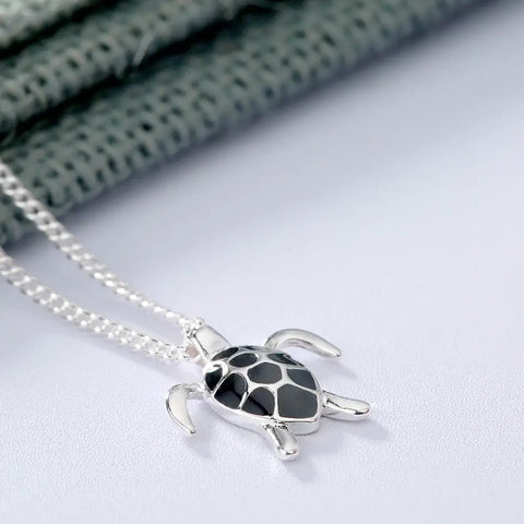 Turtle Silver Necklace