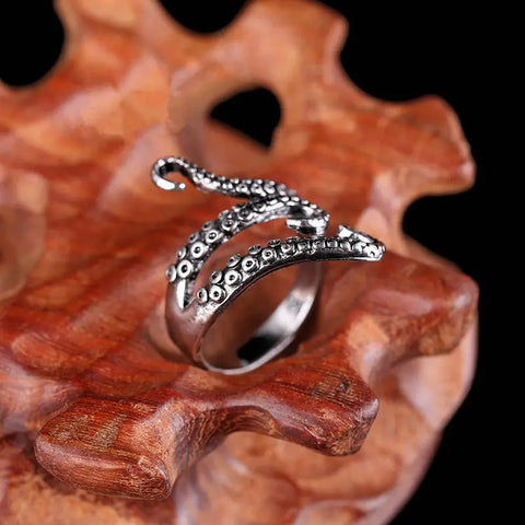 Vintage Adjustable Octopus Ring