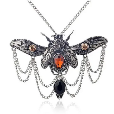 Vintage Beetle Necklace
