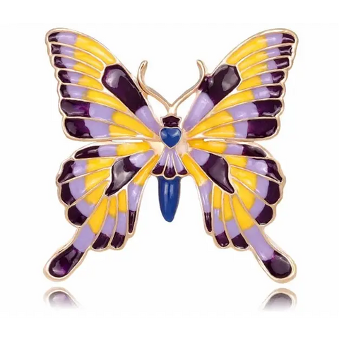 Vintage Bright Butterfly Brooch