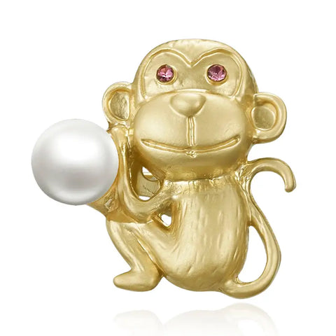 Vintage  Monkey Brooch