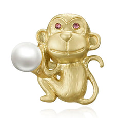 Vintage  Monkey Brooch