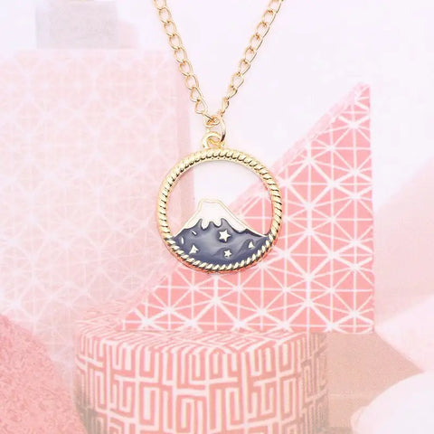 Volcano Enamel Necklace
