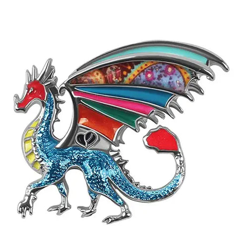 Walking Dragon Brooch
