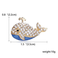 Whale Brooch
