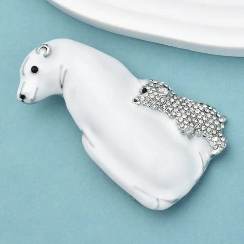 White Bear Brooch