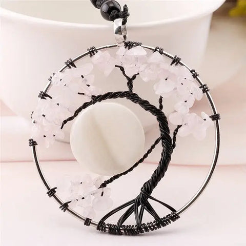 White Tree of Life Necklace