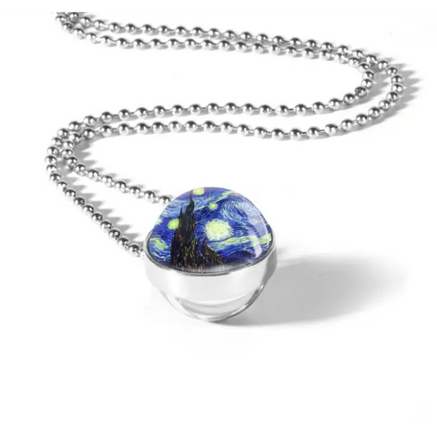 Wind Double Glass Necklace