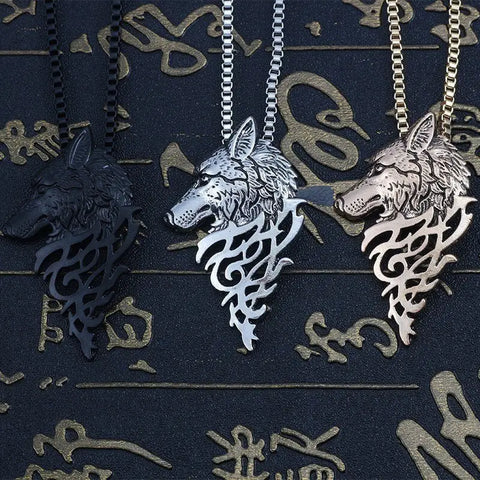 "Wolf Face" Necklace